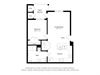 Crossroad Commons_1 Bedroom A-ADA_2D Floor Plan